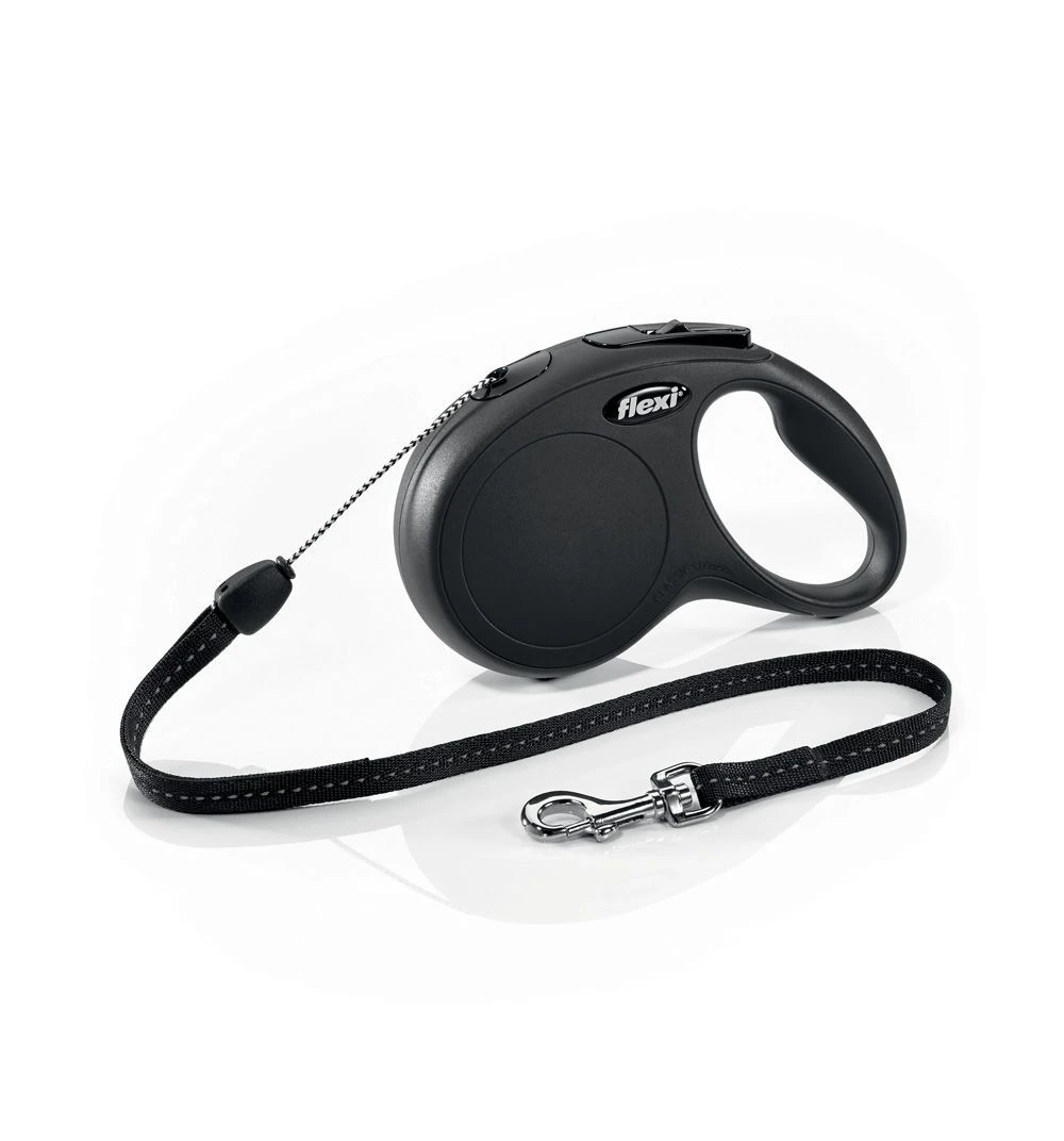 Flexi New Classic Seil-Leine Schwarz 4 Flexi New Classic Seil-Leine Schwarz – Bild 2