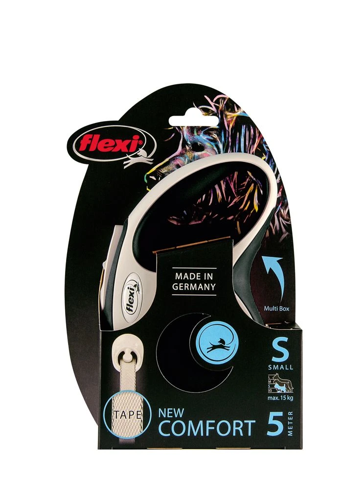 Flexi New Comfort Gurt-Leine Schwarz 4 Flexi New Comfort Gurt-Leine Schwarz – Bild 2