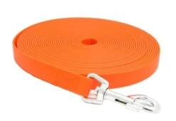 Mystique Biothane Schleppleine Orange Ohne Schlaufe