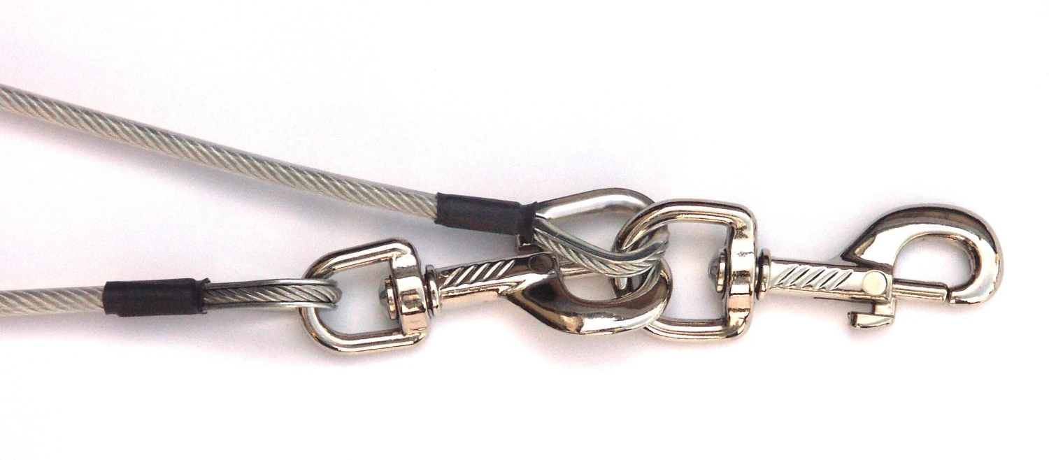 Stahlseilanbindeleine, Plastifiziert 3 Stahlseilanbindeleine, Plastifiziert