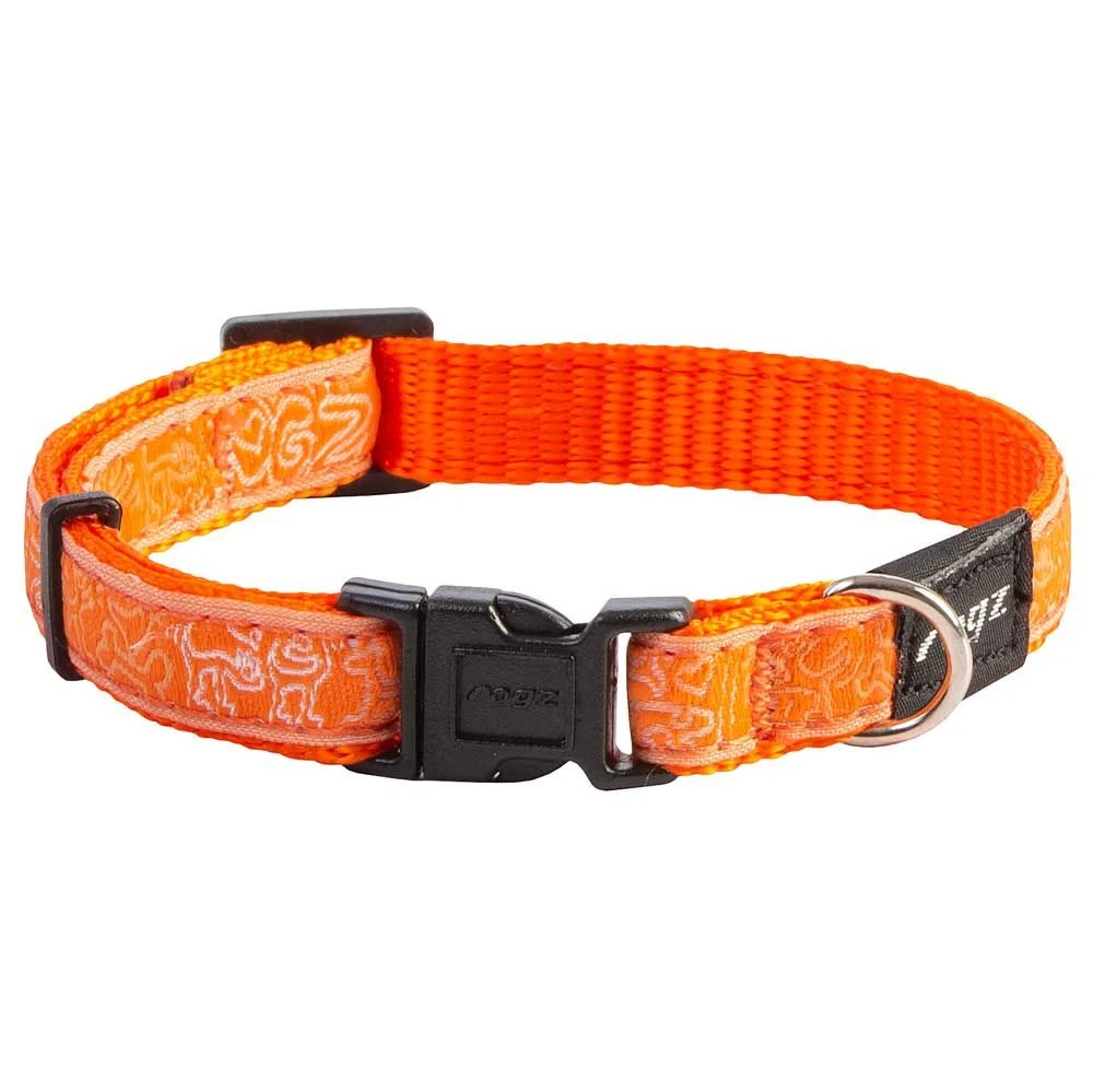 Rogz Fancy Dress Halsband OrangeDoodle 3 Rogz Fancy Dress Halsband OrangeDoodle