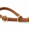 Maul Halsband Rundgenäht Cognac / Gold 2 Maul Halsband Rundgenäht Cognac / Gold -Katzen Hundebedarf Geschäft 1157 02.9 43571 1