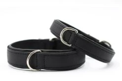 Maul Halsband Klassik Premium Schwarz / Silber