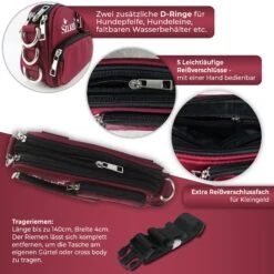 SilkeN Dog Tasche Rot -Katzen Hundebedarf Geschäft 19036 3