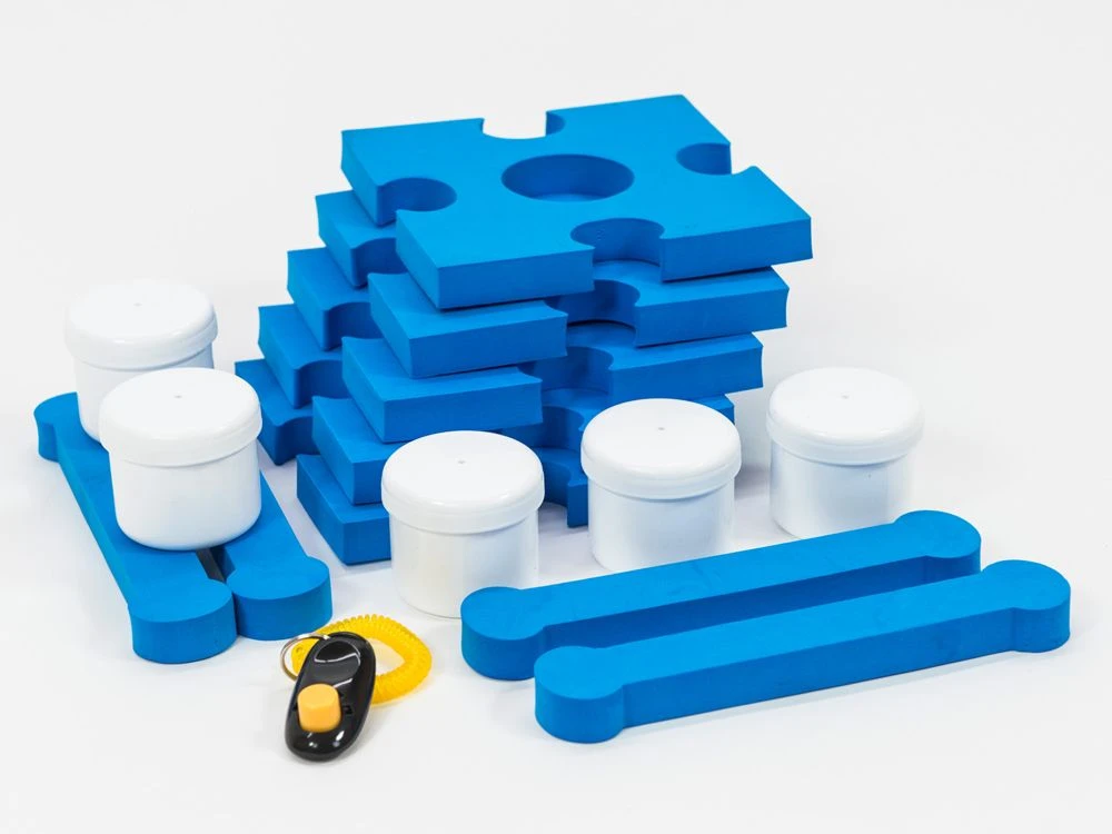 Procyon Schnüffelspass Blau 1x Clicker, 5x Behälter, 9x Teile 3 Procyon Schnüffelspass Blau 1x Clicker, 5x Behälter, 9x Teile