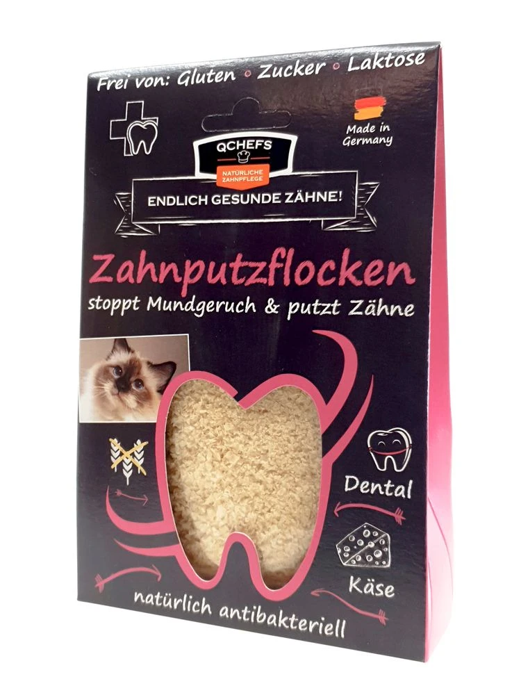 QCHEFS Zahnputzflocken Katze 80 G 5 QCHEFS Zahnputzflocken Katze 80 G – Bild 3