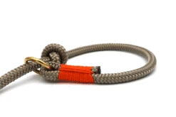 Tau Stil Retrieverleine Taupe / Orange Taulänge 1.1 M / Taustärke 10 Mm -Katzen Hundebedarf Geschäft 31274 2