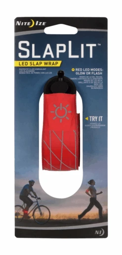 Nite Ize SlapLit LED-Armband Rot -Katzen Hundebedarf Geschäft 35676 2