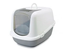 Katzentoilette Nestor Jumbo, Weiss/grau 66.5 X 48.5 X 46.5 Cm