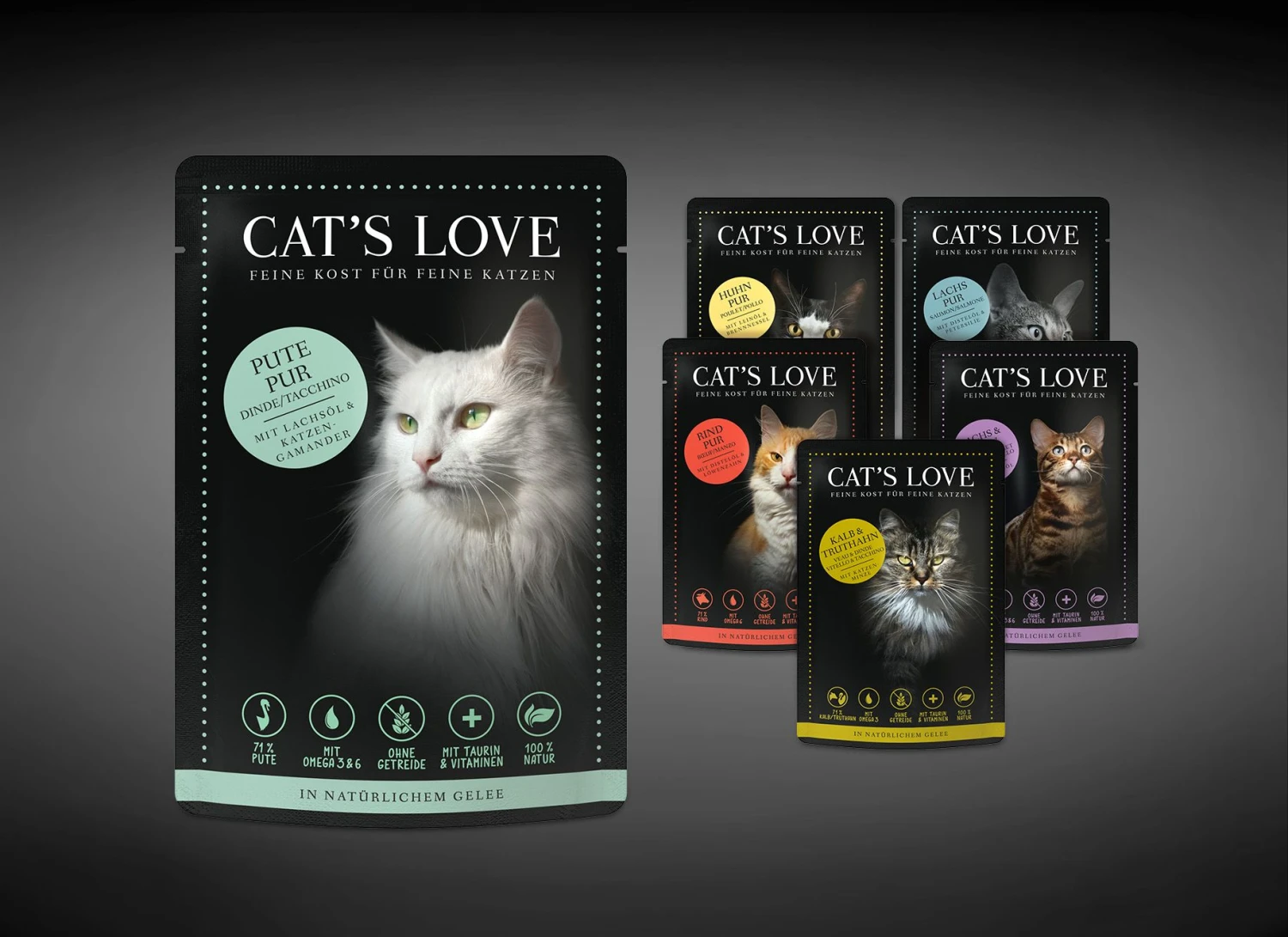 Cats Love Multipack 12 X 85 G Adultsorten Je 2 X 85 G 3 Cats Love Multipack 12 X 85 G Adultsorten Je 2 X 85 G