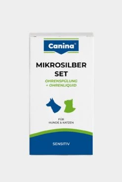 Canina Mikrosilber Set 50 + 100 Ml Ohrenspülung + Ohrenliquid