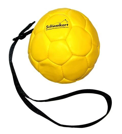 Schweikert Lederball Mit Schlaufe Gelb 3 Schweikert Lederball Mit Schlaufe Gelb