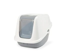 Katzentoilette Nestor Giant, Weis/grau 75.5 X 56 X 55.5 Cm