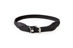 Lederband Dublin Rund Schwarz