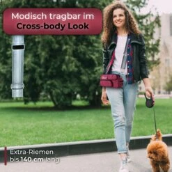 SilkeN Dog Tasche Rot -Katzen Hundebedarf Geschäft bordeauxrot 02