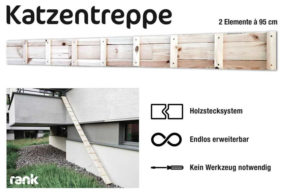 Katzentreppe Holz 190 X 18 Cm 3 Katzentreppe Holz 190 X 18 Cm