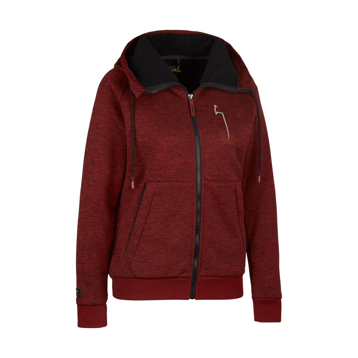 Dogger Hoodie-Jacke Dynamic Damen Schwarz/rot 3 Dogger Hoodie-Jacke Dynamic Damen Schwarz/rot