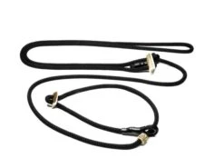 Mystique Hunting Profi Umhängeleine 8mm Schwarz, Mit Zugbegrenzung