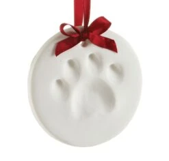 Ornament-Pfoten-Abdruck Rund 12 Cm