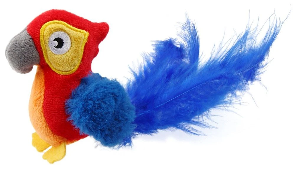 GiGwi Melody Chaser Papagei Rot 8.5 X 10 Cm 4 GiGwi Melody Chaser Papagei Rot 8.5 X 10 Cm – Bild 2